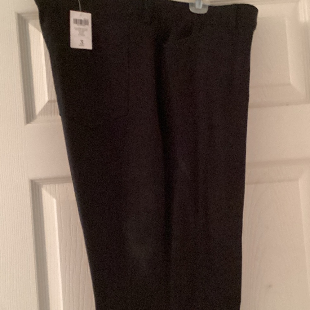 Chico's Black So Slimming GetawayStraight Leg Pants 3 Petite